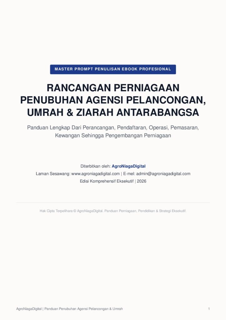 Rancangan Perniagaan Penubuhan Agensi Pelancongan, Umrah & Ziarah Antarabangsa