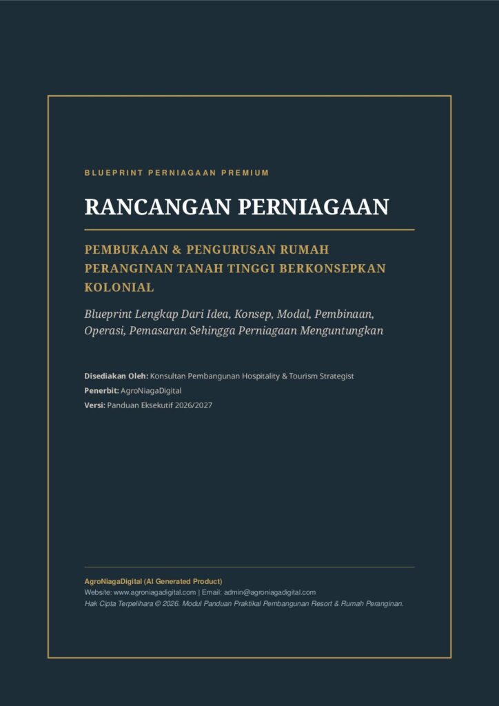 Rancangan Perniagaan Pembukaan Pengurusan Rumah Peranginan Tanah Tinggi Berkonsepkan Kolonial