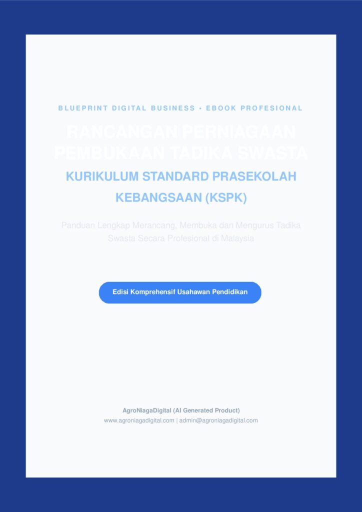 Rancangan Perniagaan Pembukaan Tadika Swasta Kurikulum Standard Prasekolah Kebangsaan