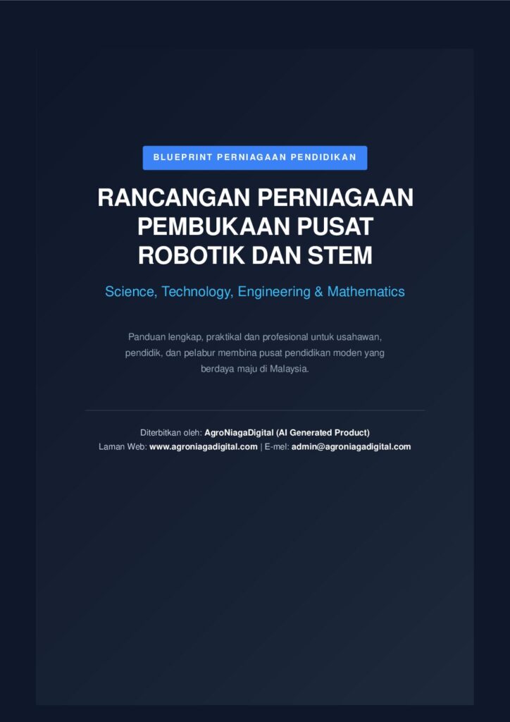 Rancangan Perniagaan Pembukaan Pusat Robotik dan STEM (Science, Tech, Engineering, Math)