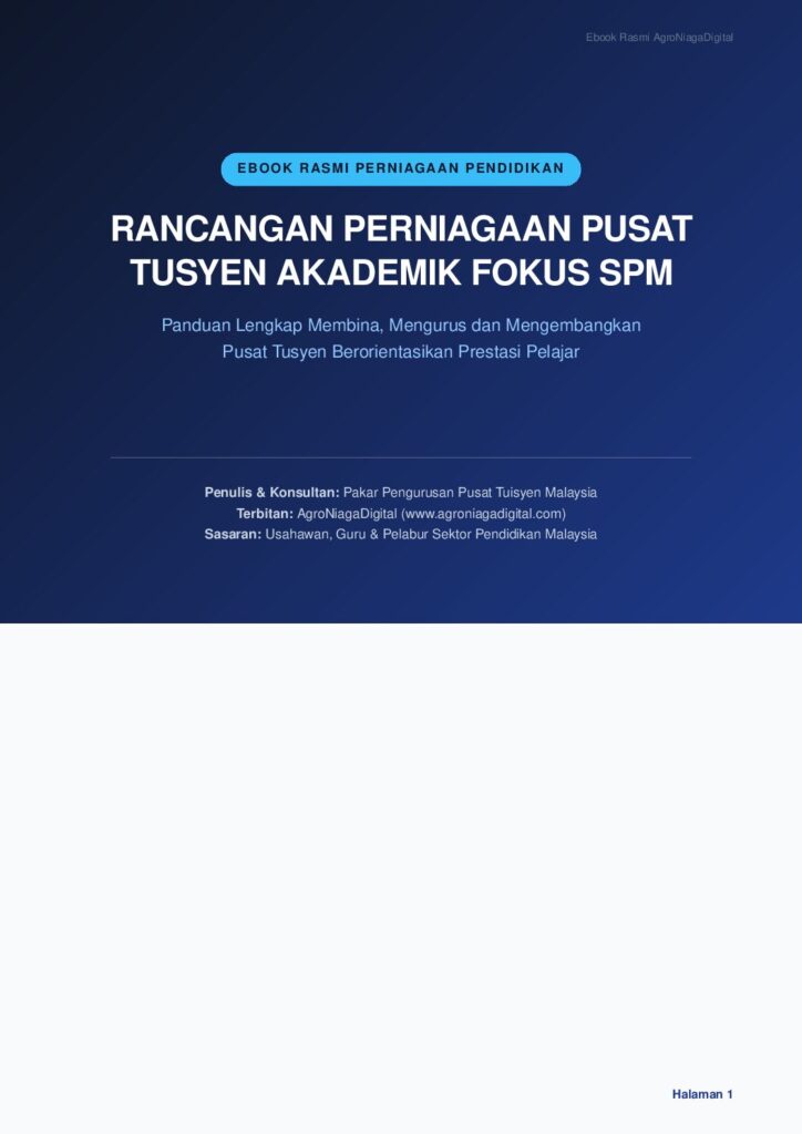 Rancangan Perniagaan Pusat Tusyen Akademik Fokus Sijil Pelajaran Malaysia