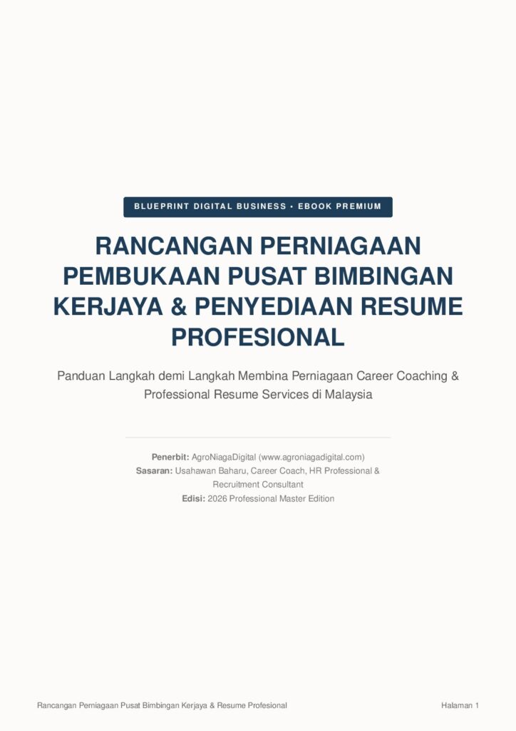 Rancangan Perniagaan Pembukaan Pusat Bimbingan Kerjaya dan Penyediaan Resume Profesional