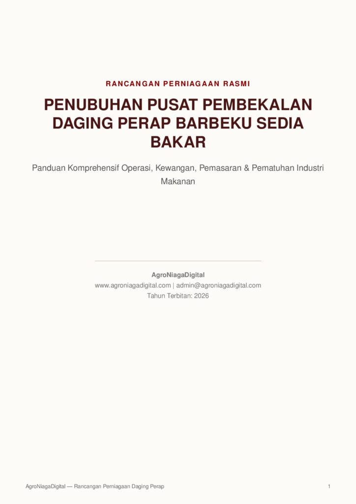 Rancangan Perniagaan Penubuhan Pusat Pembekalan Daging Perap Barbeku Sedia Bakar