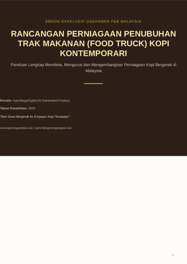 Rancangan Perniagaan Penubuhan Trak Makanan (Food Truck) Kopi Kontemporari