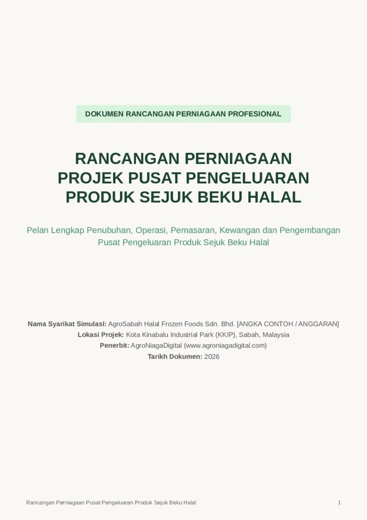 Rancangan Perniagaan Projek Pusat Pengeluaran Produk Sejuk Beku Halal