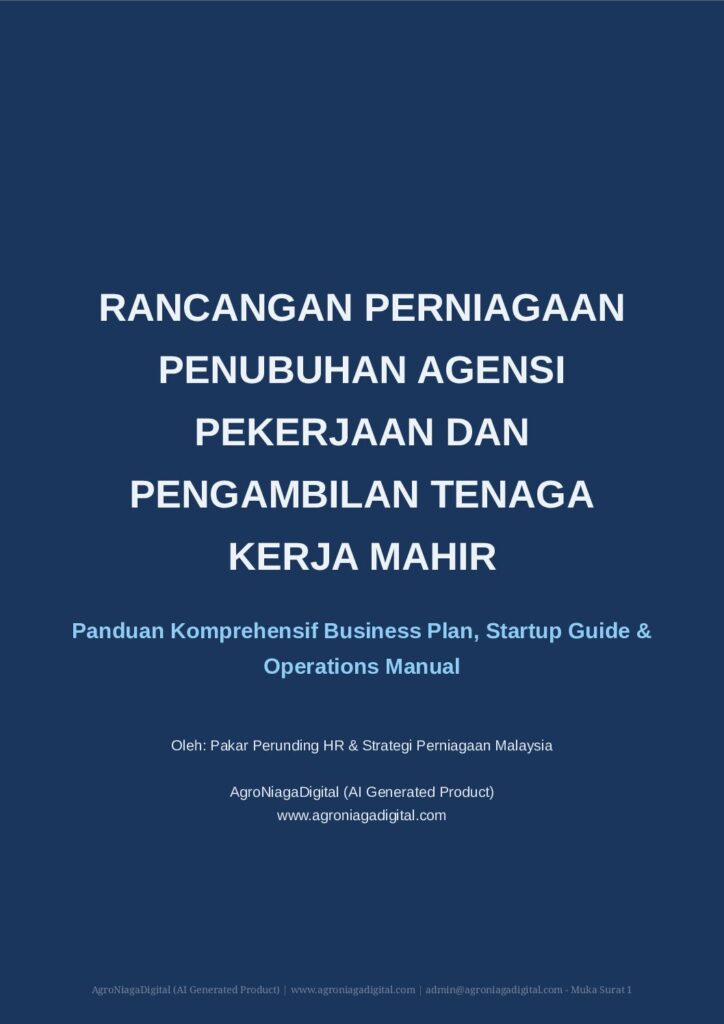 Rancangan Perniagaan Penubuhan Agensi Pekerjaan dan Pengambilan Tenaga Kerja Mahir