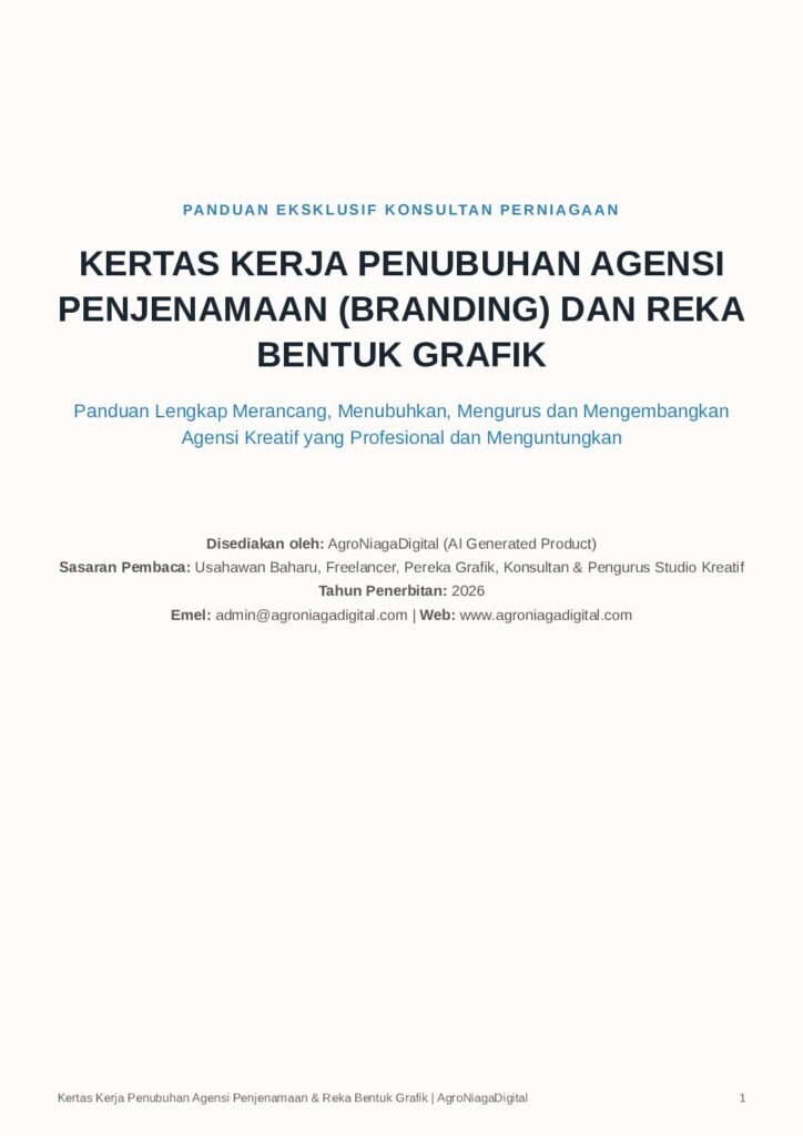 Kertas Kerja Penubuhan Agensi Penjenamaan (Branding) dan Reka Bentuk Grafik
