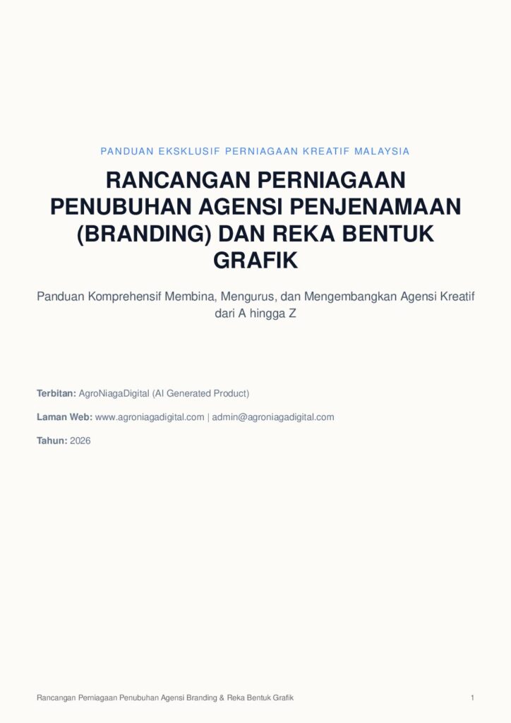 Rancangan Perniagaan Penubuhan Agensi Penjenamaan (Branding) dan Reka Bentuk Grafik