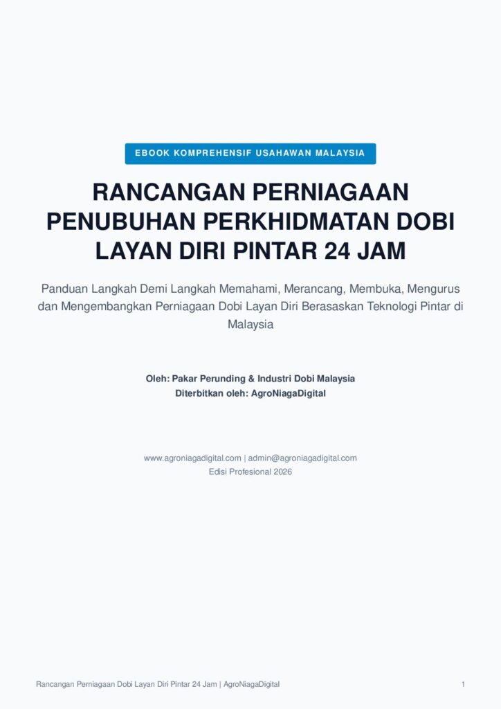 Rancangan Perniagaan Penubuhan Perkhidmatan Dobi Layan Diri Pintar 24 Jam
